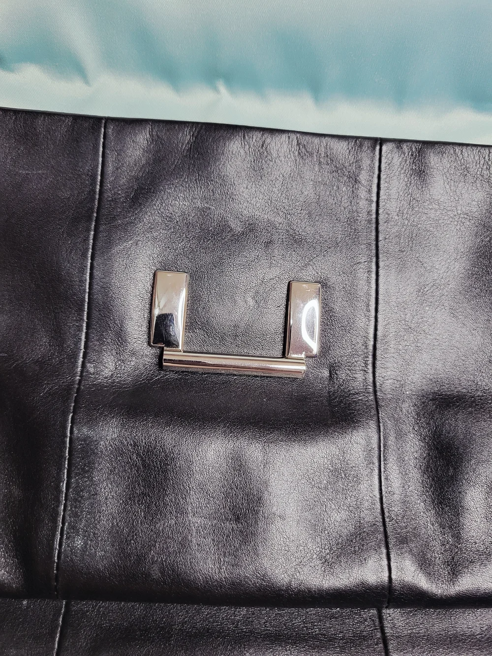 Vintage Coach Kristin Black Glove Tanned Leather Satchel Bag 14751